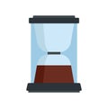 Holder coffee machine icon flat isolated vector