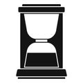 Holder coffee machine icon, simple style