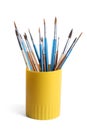 Holder with different paint brushes