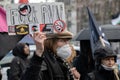 Holding Anti Geert Wilders Sign At The International Day Against Racism And Discrimination From The 21 March Comite At Amsterdam Royalty Free Stock Photo