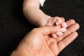 Holding baby hand Royalty Free Stock Photo