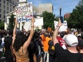 Holding a Black Lives Matter Sign in Washington DC Royalty Free Stock Photo