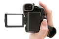 Holding a Camcorder Royalty Free Stock Photo