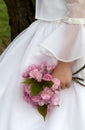 Holding Flowers Royalty Free Stock Photo