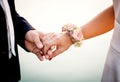 Holding hands Royalty Free Stock Photo