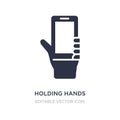 holding hands icon on white background. Simple element illustration from Guestures concept Royalty Free Stock Photo