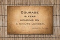 Holding on a minute longer - George S. Patton Royalty Free Stock Photo