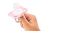 Holding Pink Pacifier I