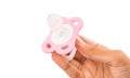 Holding Pink Pacifier III