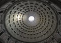 Hole in ceiling of pantheon in Rome