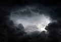 Hole in the Dramatic Clouds Royalty Free Stock Photo