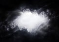 Hole in the Dramatic Clouds Royalty Free Stock Photo