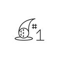 Hole in one icon. Element of golf icon Royalty Free Stock Photo