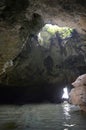 Hole at pindul cave Royalty Free Stock Photo