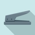 Hole punch icon, flat style Royalty Free Stock Photo