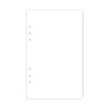 Hole punched junior legal size white blank filler paper for ring