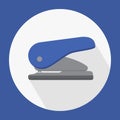 Hole puncher flat style icon Royalty Free Stock Photo