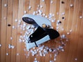 Hole puncher with paper confetti. Royalty Free Stock Photo