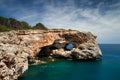 Hole in the rock at Cala Sa Nau