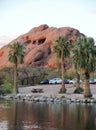 The Hole-in-the-Rock a natural feature in the Papago Park.