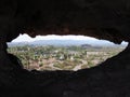 Hole-in-the-Rock tourist attraction in Arizona Royalty Free Stock Photo