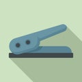 Hole stapler icon, flat style Royalty Free Stock Photo