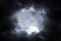 Hole in the Storm Clouds Royalty Free Stock Photo