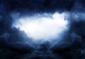 Hole in the Storm Clouds Royalty Free Stock Photo