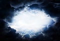 Hole in the Storm Clouds Royalty Free Stock Photo