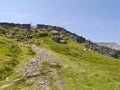 Hole in the Wall leading to Striding Edge, Lake District Royalty Free Stock Photo