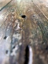 hole, wood, chair, stroke, hatch Royalty Free Stock Photo