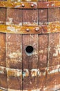 Hole in a wooden barrel Royalty Free Stock Photo