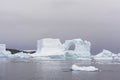 Holed iceberg, Antarctica Royalty Free Stock Photo