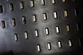 holes on a chair as abstract background, Plastic ABS surface design Royalty Free Stock Photo