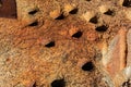 Holes Drilled in Rock