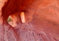 Holes in the sandstone formations, Lake Mead Recreation Area, Nevada