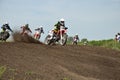 Holeshot parts motocross group of riders