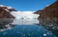 Holgate glacier ice floe in Resurrection Bay in Kenai Fjords National Park in Seward Alaska United States Royalty Free Stock Photo