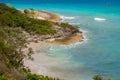 Holguin, Cuba: Stunning gorgeous beautiful, amazing view of Holguin province tropical inviting beach and tranquil azure turquoise Royalty Free Stock Photo