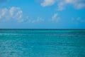 Holguin, Guardalavaca Beach, Cuba: The Caribbean sea with small waves Royalty Free Stock Photo