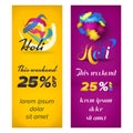 Holi banners design