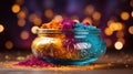 Holi celebration: a riot of colors and joyous revelry, embracing cultural vibrancy and traditions in a festive spectacle