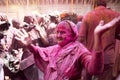 Holi celebration at Vrindavan Royalty Free Stock Photo