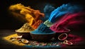 Holi color paint splash. holi is a festival of India. It is festival of colors and Joy. It is also called as Dhuleti.