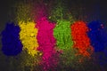 Holi Colourful festival,multi color in bagraound Royalty Free Stock Photo