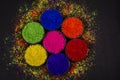 Holi Colourful festival,multi color Royalty Free Stock Photo