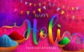 Holi festival Colorful gulaal powder color Royalty Free Stock Photo