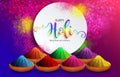 Holi festival Colorful gulaal powder color