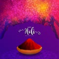 Holi festival Colorful gulaal powder color Royalty Free Stock Photo