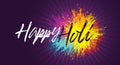 India Holi Festival lettering and logo design.